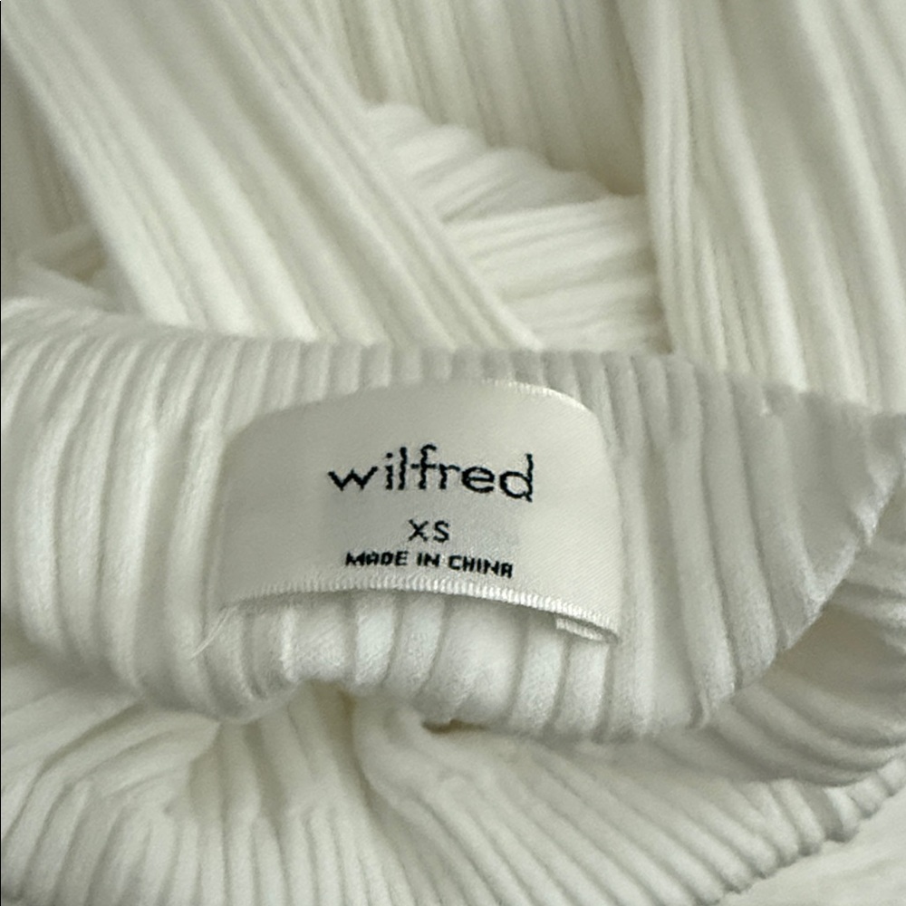 Wilfred Ivory Ribbed Knit Dress - Picture 2 of 3